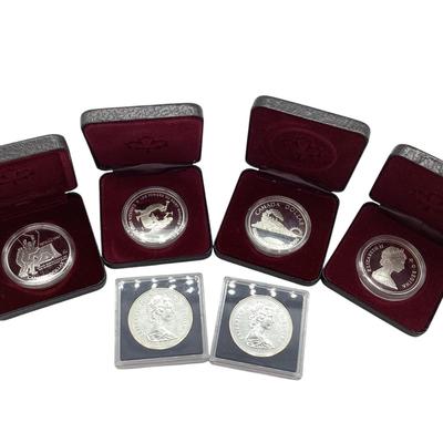 TN35 Six Canadian Silver Dollars