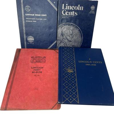 TN52 Four Lincoln Cent Books, Key Dates