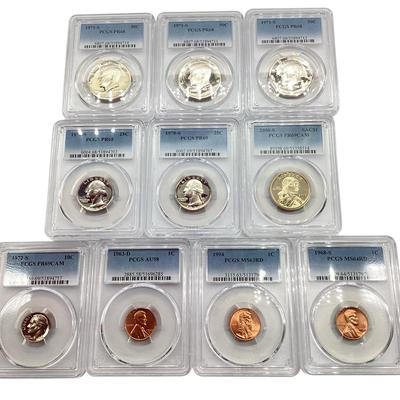 TN80 Ten PCGS Slabbed Coins