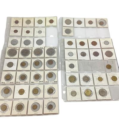 TN36 4 Sheets International Coins