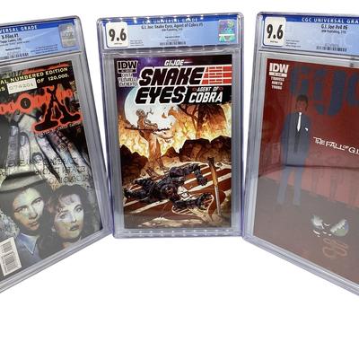 TN21 Three CGC Comics (2) Snake Eyes (1) X-Files
