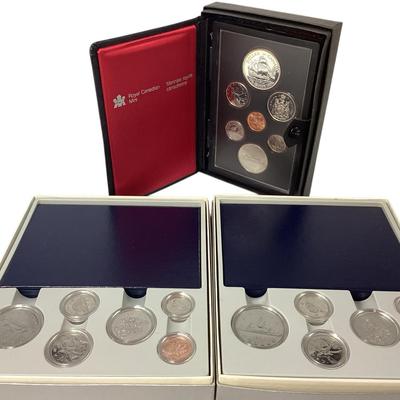 TN65 Two 1983 Specimen Canada Sets, One 1979 Proof Set