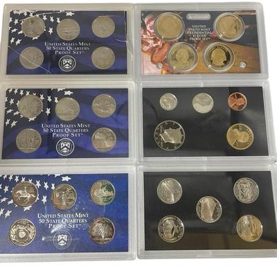 TN56 Misc US Proof Sets, No Boxes
