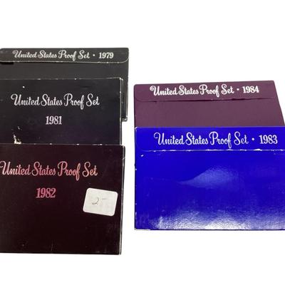 TN19 Five 79-84 Proof Sets