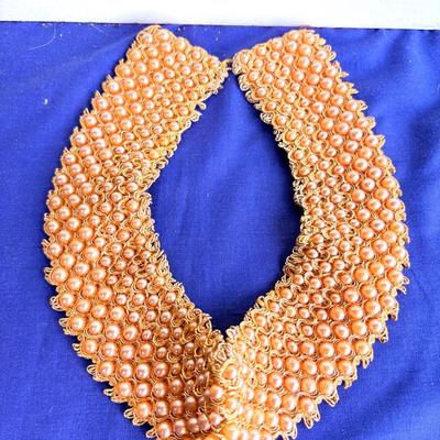Vintage 1950s Women’s Faux Pearl Collar – H. Jiran’s Creation, Made in Japan