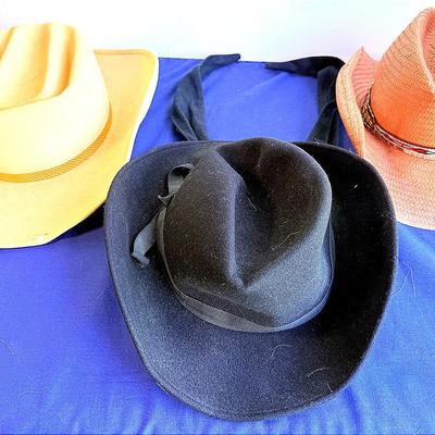Set of Three Western & Vintage Hats