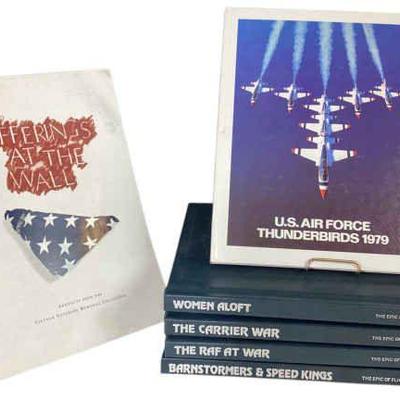JAKA749 Time-life The Epic Of Flight Series Set 1	Offerings at the wall by Thomas B. Allen, approx. 12"T x 8"W
