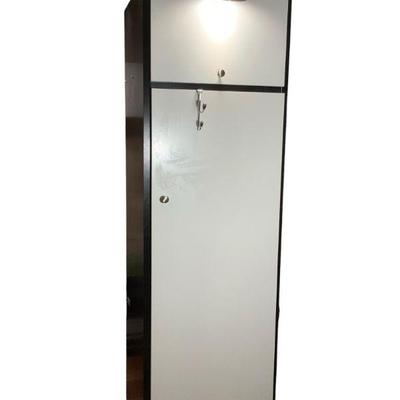 JAKA664 IKEA Wardrobe With Attached Lighting	This wardrobe has 4 deep shelves and one upper cabinet, additional use with hooks on the...