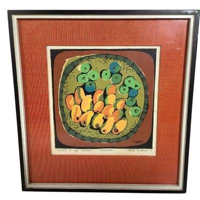JAKA621 Ang Kiukok Serigraph “Fruits Of The Season”	Ang kiukok is a Filipino painter of Chinese descent known for his expressive cubistic...