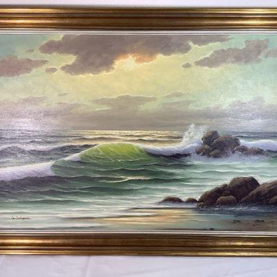 JAKA613 Vintage Seascape By Cornelius Schipper	Cornelius schipper is a danish artist born in Denmark In 1915, he is known for 20th...
