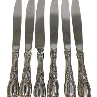JAKA926 Sterling Silver Flatware, King Richard Pattern By Towle, Collection VII	Ornate vintage flatware.
