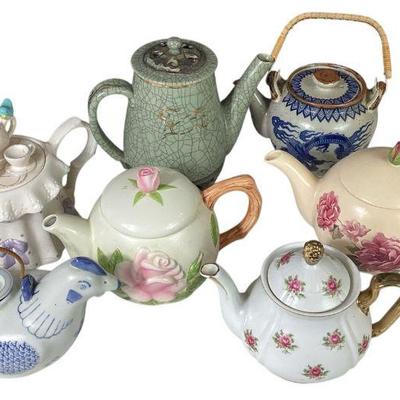 JAKA745 Seven Tea Pot Assortment	Teleflora 100th anniversary Mother's Day 2008 rose teapot

