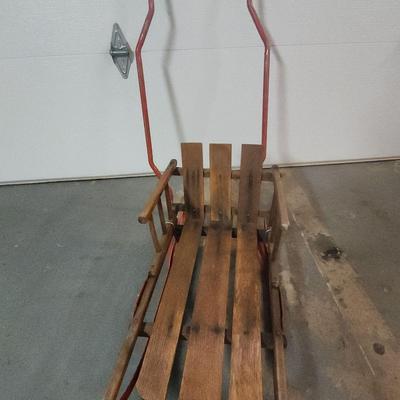 Vintage Child's Push/Pull Sled