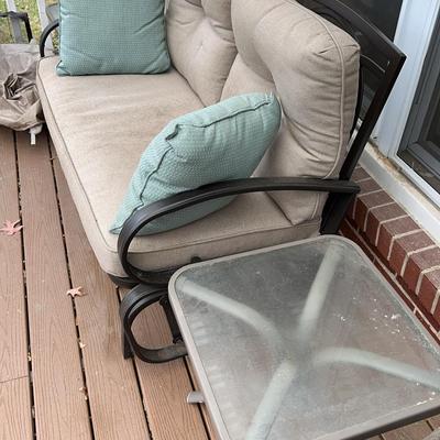Patio Glider with Cushions (and optional Side Tables)
