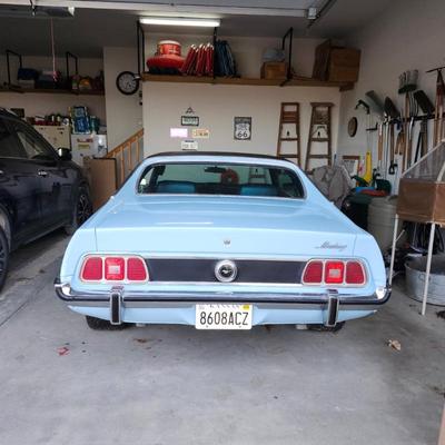 Clear title 1973 Mustang Hardtop 302 automatic bucket seat car. The car has factory air conditioning, power steering, with front disc...