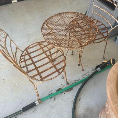 child's antique bistro set