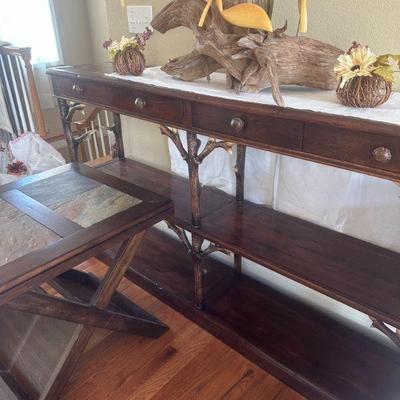 Shelf with unique antler detail