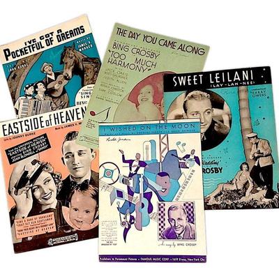 Set of Vintage Sheet Music / Folios