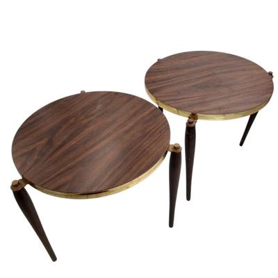 MCM Mid-Century Modern Walnut Nesting Tables, Set of 3