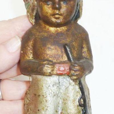 cast iron doorstop, one of several