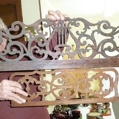 cut out fret work, wood lot
