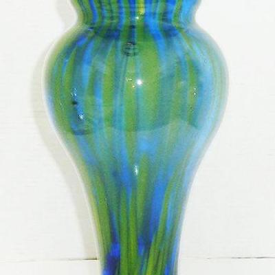 Poland Art Glass tall vase, a beauty
