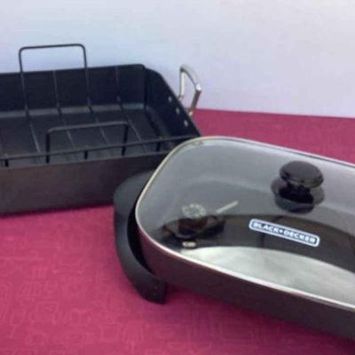 Broiler, Electric Skillet, & George Foreman Grill