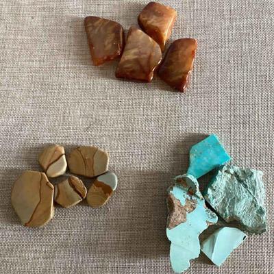 Quality Gemstones (Wonder, Turquoise, and Caramel Opals)
