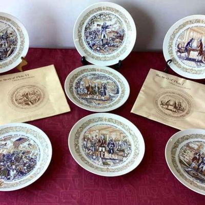 D'arceau-Limoges Collection Le Patriomoine De Lafayette Collectible Plates

