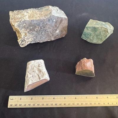 Rocks! Primordial Ooze, Rhyolite, Chert And One With Copper Innit.
