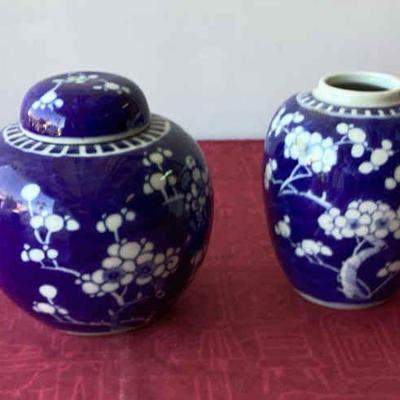 Vintage Chinese Ginger Jars
