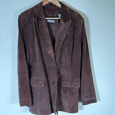 Women's Lord & Taylor Suede Jacket - Brown | Women's Lord & Taylor brown suede jacket marked "Made in China."...