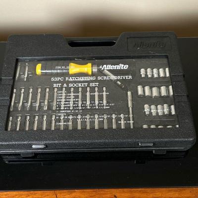 Allenite Ratcheting Set | Allenite 53-piece ratcheting screwdriver, bit and socket set in original case.