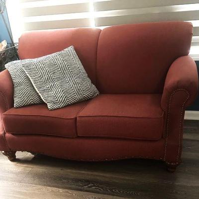 Sale Photo Thumbnail #96: Red loveseat