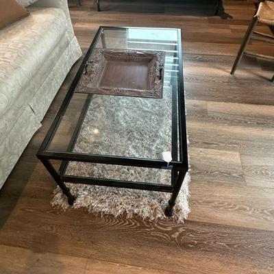 Coffee table with shelf