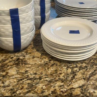 White dishes