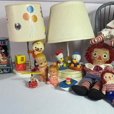 Vintage Children’s Lamps, Raggedy Ann & Andy