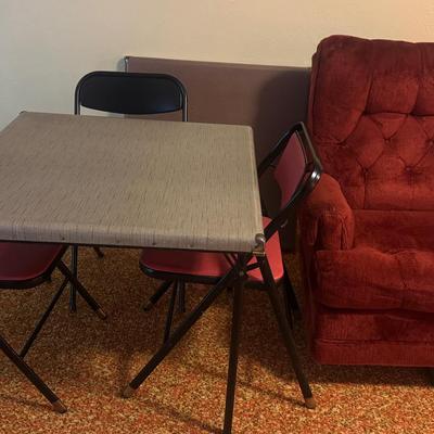  Vintage Red Swivel Fuzzy Chair And More!