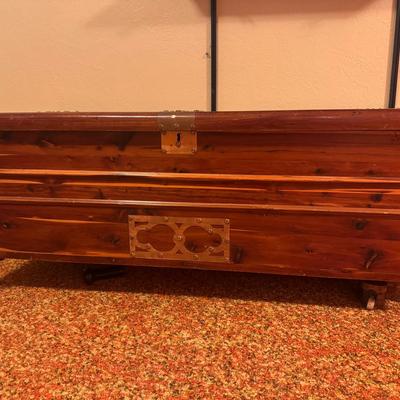 Vintage Cedar Chest/Baby Clothing, Quilts Vintage Cedar Chest, Baby Clothing, Quilts
