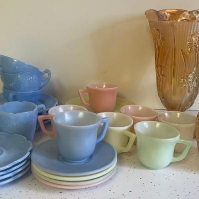 Vintage Depression Glass, Vintage Carnival Glass