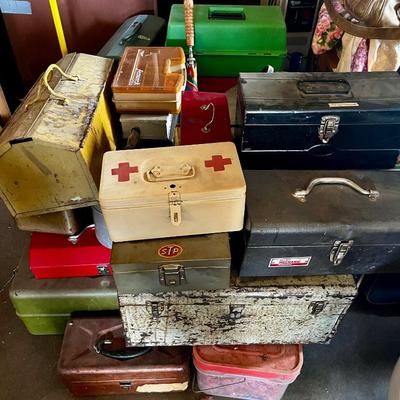 EMPTY TOOL & TACKLE BOXES
