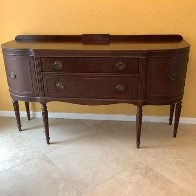 Duncan Phyfe rare bowed end buffet