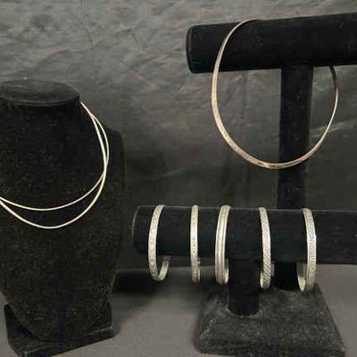 Ct947sg 925 silver necklaces and bracelets