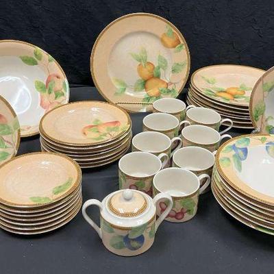 Ct835 peaches plums stoneware