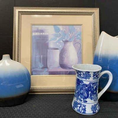 Ct795 blue vases