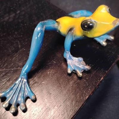 Ct858v barry stein frog sculpture