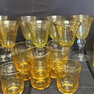Ct826 amber bubble glasses