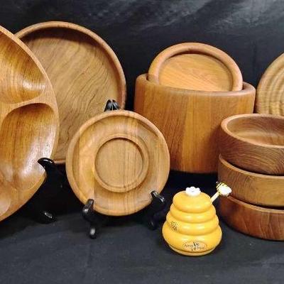 Ct872 teakwood serving set