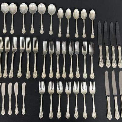 Ct995v 53 piece ch teau rose sterling silverware