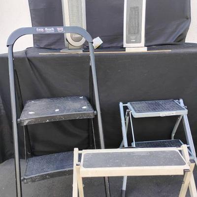 Ct920 2 rotating fans 3 two step ladders